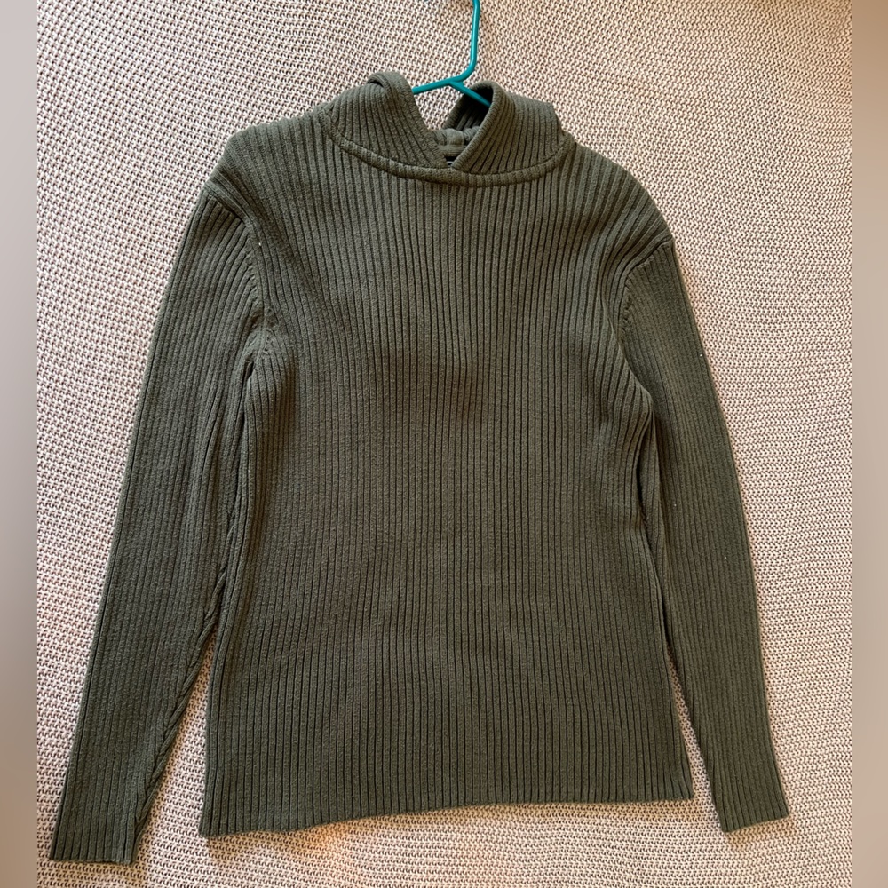 Forever 21 Men Large Olive Green Hoodie